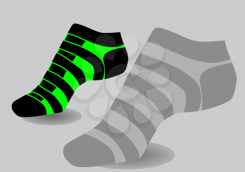 Womens Socks  on a gray background