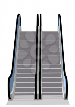 escalator. starcase isolated on a white background