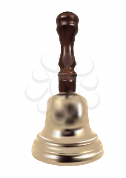 ringing bell isolated on white background