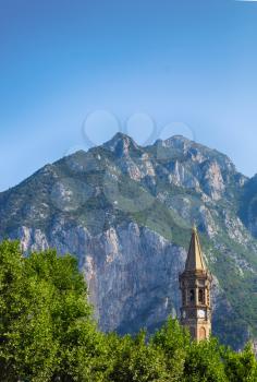 bell tower of the church of San Nicola. Lecco