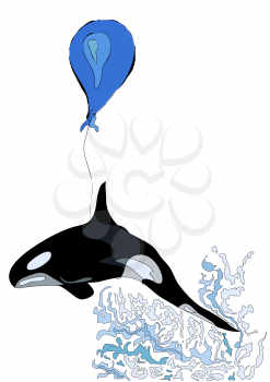 whale killer and balloon