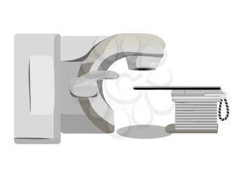 volumetric modulated arc therapy vector illustration