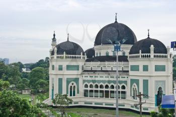 Great Mosque of Al-Mashun in Medan, Sumatra, Indonesia, Southeast Asia