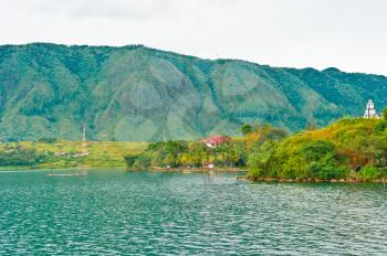 Village on Lake Toba in Sumatra, Indonesia, Southeast Asia