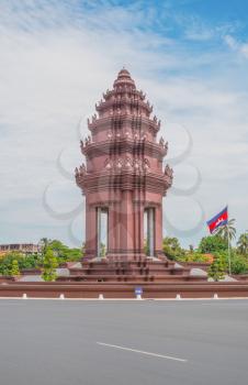 Independence Monument in Phnom Penh, Cambodia, Southeast Asia