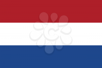 Flag of the Netherlands in correct proportions and colors