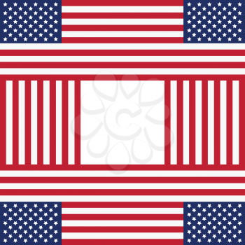 Patriotic USA background in style of american flag 