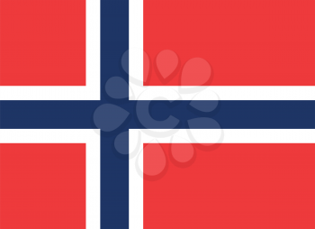 Flag of Norway in correct proportions and colors