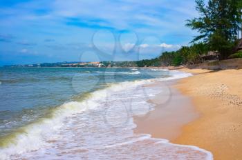 Sandy beach in Mui Ne, Vietnam, Southeast Asia