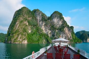 Cruise boat in Halong Bay, Vietnam, Southeast Asia