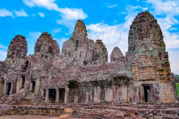 Bayon Temple, Angkor Wat complex, Siem Reap, Cambodia. UNESCO World Heritage Site