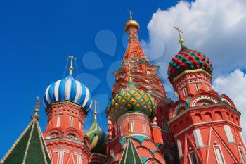Saint Basil's Cathedral on Red square in Moscow, Russia