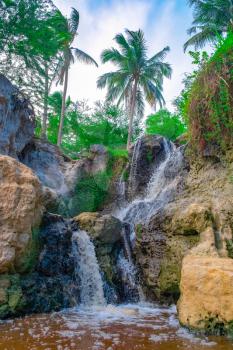 Beautiful tropical waterfall, Mui Ne, Vietnam, Southeast Asia