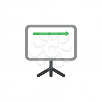 Vector illustration icon concept of sales chart arrow moving up.