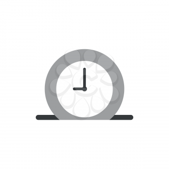 Vector illustration icon concept of clock time inside moneybox hole.