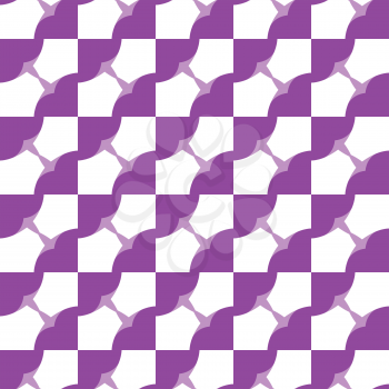 Vector seamless pattern texture background with geometric shapes, colored in purple and white colors.