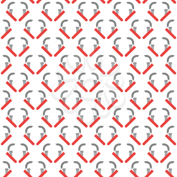 Vector seamless pattern texture background with geometric shapes, gradient colored in grey, red and white colors.