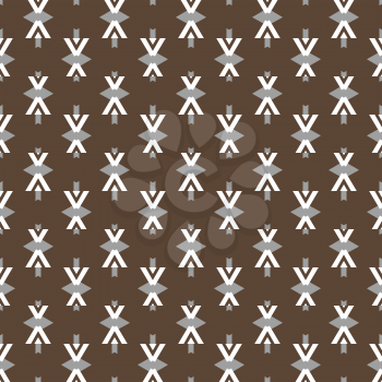 Vector seamless pattern texture background with geometric shapes, colored in brown, grey and white colors.