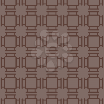 Vector seamless pattern texture background with geometric shapes, colored in brown colors.