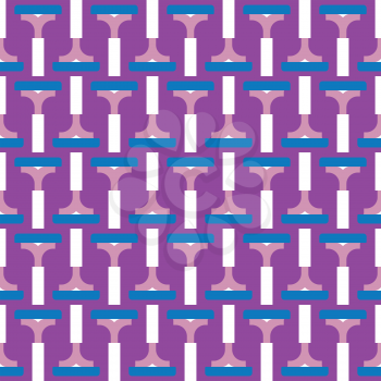 Vector seamless pattern texture background with geometric shapes, colored in blue, purple, violet and white colors.