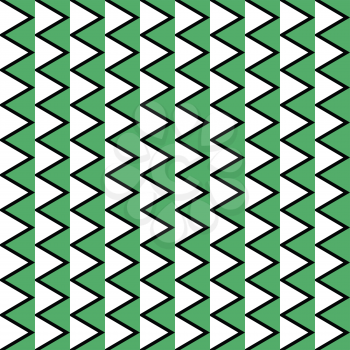 Vector seamless pattern texture background with geometric shapes, colored in green, white and black colors.