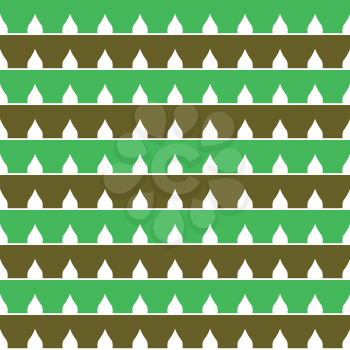 Vector seamless pattern texture background with geometric shapes, colored in green, brown and white colors.