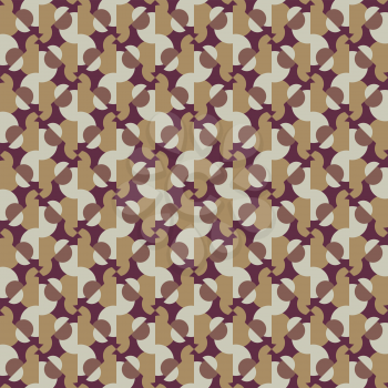Vector seamless pattern texture background with geometric shapes, colored in brown and red colors.
