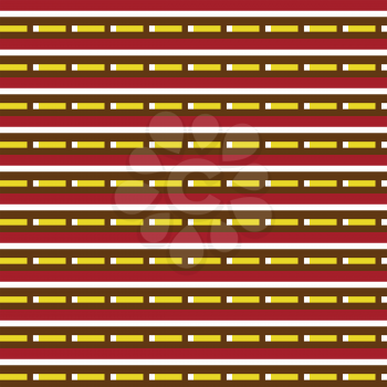 Vector seamless pattern texture background with geometric shapes, colored in red, brown, yellow and white colors.