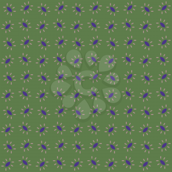 Vector seamless pattern texture background with geometric shapes, colored in green, purple and brown colors.