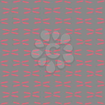 Vector seamless pattern texture background with geometric shapes, colored in grey and pink colors.