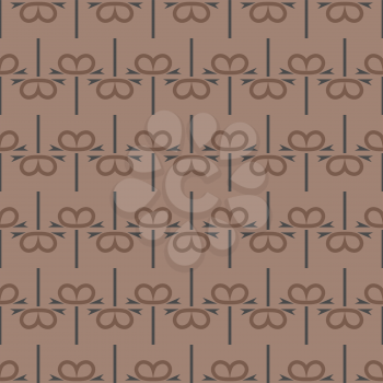 Vector seamless pattern texture background with geometric shapes, colored in brown and grey colors.