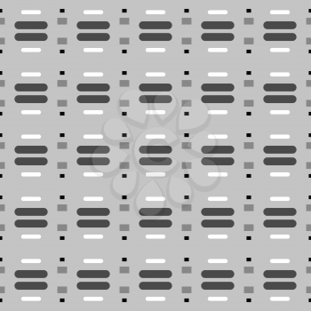 Vector seamless pattern texture background with geometric shapes in grey, white and black colors.