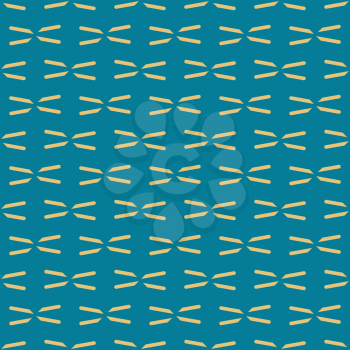 Vector seamless pattern background texture with geometric shapes, colored in blue and yellow colors.