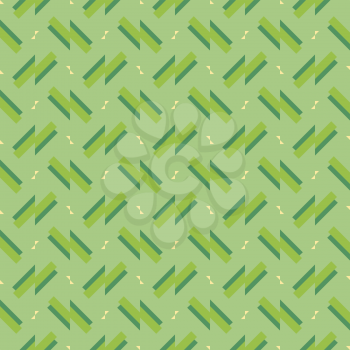 Vector seamless pattern background texture with geometric shapes, colored in green and yellow colors.
