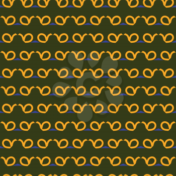 Vector seamless pattern background texture with geometric shapes, colored in green, yellow and blue colors.