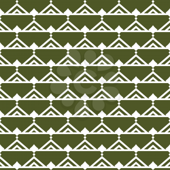 Vector seamless pattern background texture with geometric shapes, colored in green and white colors.
