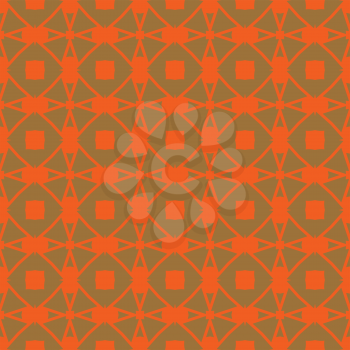 Vector seamless pattern texture background with geometric shapes, colored in brown and orange colors.