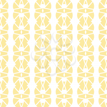 Vector seamless pattern texture background with geometric shapes, colored in yellow and white colors.