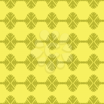 Vector seamless pattern texture background with geometric shapes, colored in yellow and gold colors.