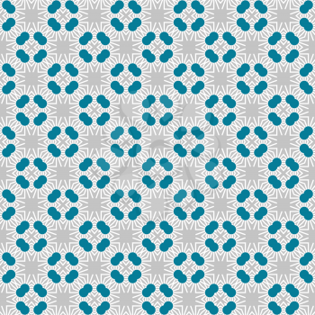 Vector seamless pattern texture background with geometric shapes, colored in grey, blue and white colors.