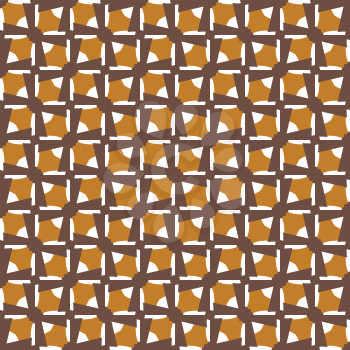 Vector seamless pattern texture background with geometric shapes, colored in brown and white colors.