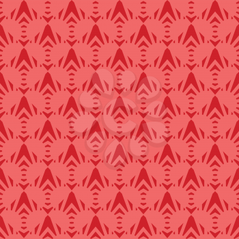 Vector seamless pattern texture background with geometric shapes, colored in red colors.