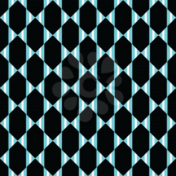 Vector seamless pattern texture background with geometric shapes, colored in black, blue and white colors.