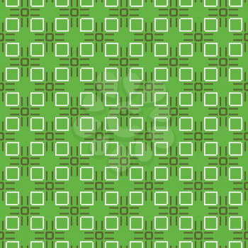 Vector seamless pattern texture background with geometric shapes, colored in green and white colors.