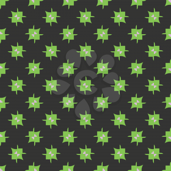 Vector seamless pattern texture background with geometric shapes, colored in dark grey, green and violet colors.
