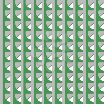Vector seamless pattern texture background with geometric shapes, colored in green, grey and white colors.