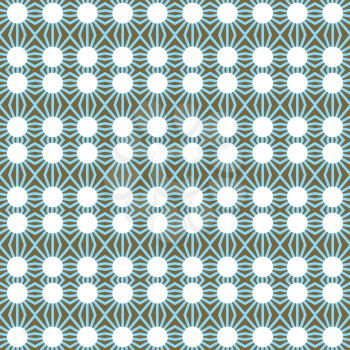 Vector seamless pattern texture background with geometric shapes, colored in brown, blue and white colors.