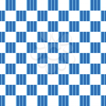 Vector seamless pattern texture background with geometric shapes, colored in blue and white colors.