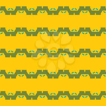 Vector seamless pattern texture background with geometric shapes, colored in yellow, green and blue colors.