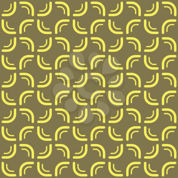 Vector seamless pattern texture background with geometric shapes, colored in brown and yellow colors.